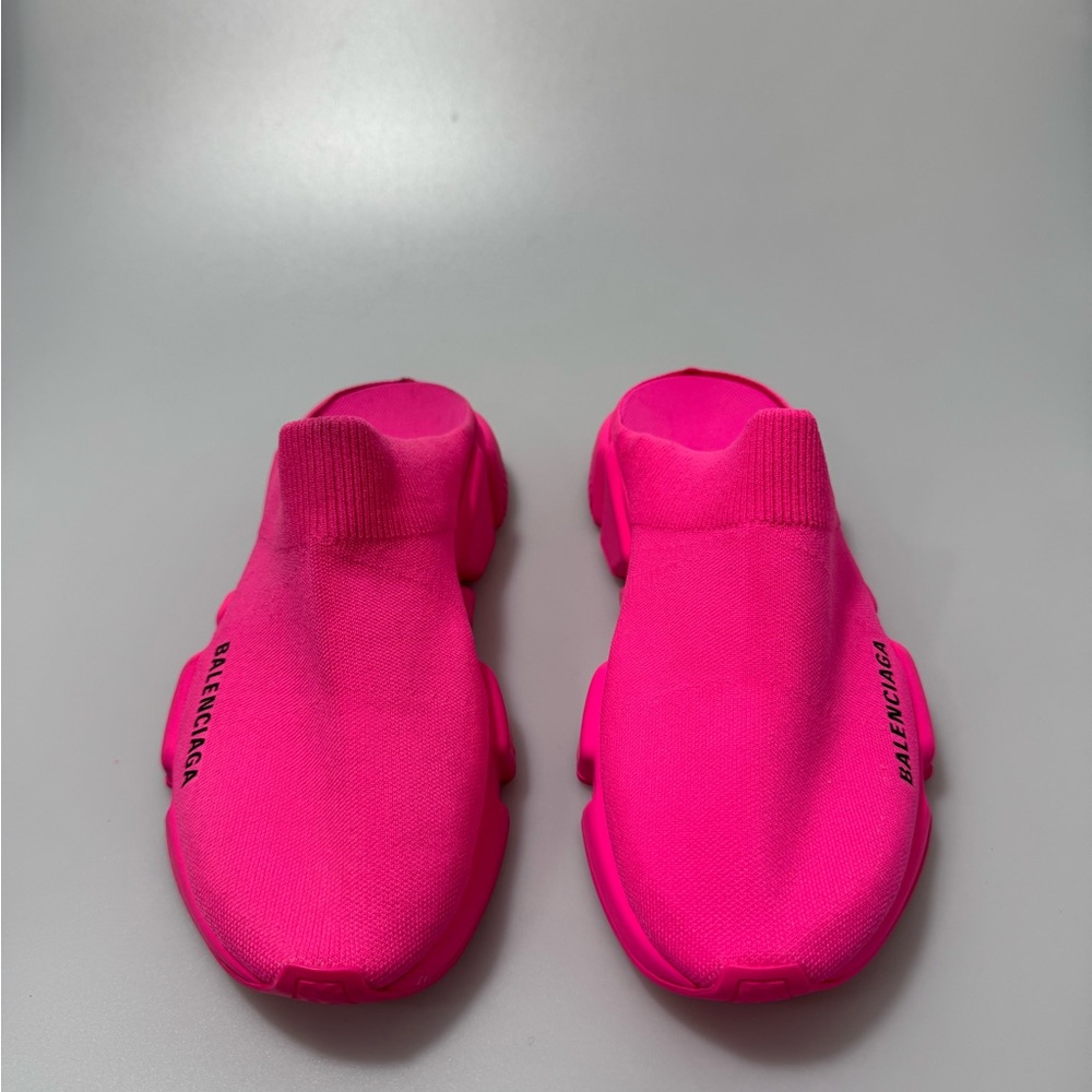 Balenciaga Speed Printed Mules Pink Women’s EU 38/US 8 - Picture 3 of 9